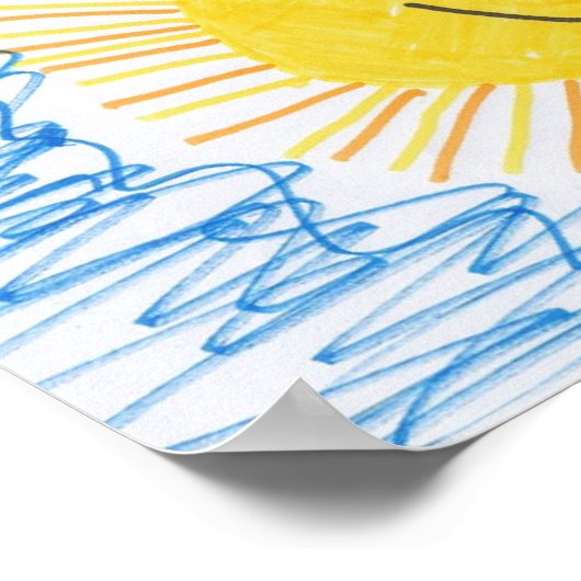 Maak van je kinderkunst een Poster! Poster (Hoek)