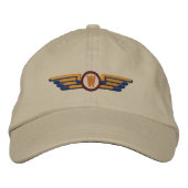 Maak van je Monogram Aviation Laurels Pilot Wings Pet (Voorkant)