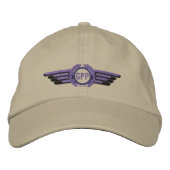 Maak van je Monogram Aviation Laurels Pilot Wings Pet (Voorkant)