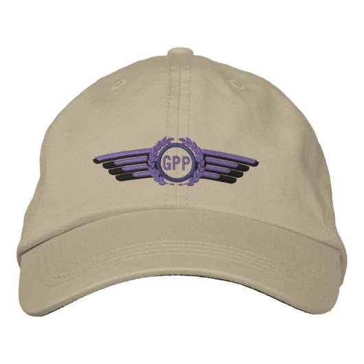 Maak van je Monogram Aviation Laurels Pilot Wings Pet (Voorkant)