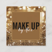 Maak van kunstenaar gewaagd handtekeningsscript go vierkante visitekaartje (Voorkant)