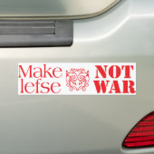 Maak van Lefse geen oorlog Bumpersticker (Op auto)