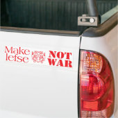 Maak van Lefse geen oorlog Bumpersticker (Op Truck)