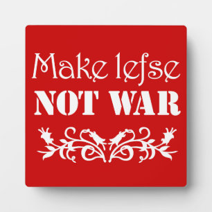 Maak van Lefse geen oorlogsplaque Fotoplaat