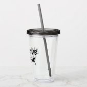 Maak van liefde geen oorlog acryl drinkbeker (Links)