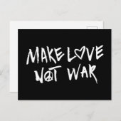 Maak van liefde geen oorlog briefkaart (Voorkant / Achterkant)