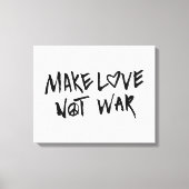 Maak van liefde geen oorlog canvas afdruk (Voorkant)