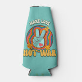 Maak van liefde geen oorlog flesjeskoeler (Voorkant)