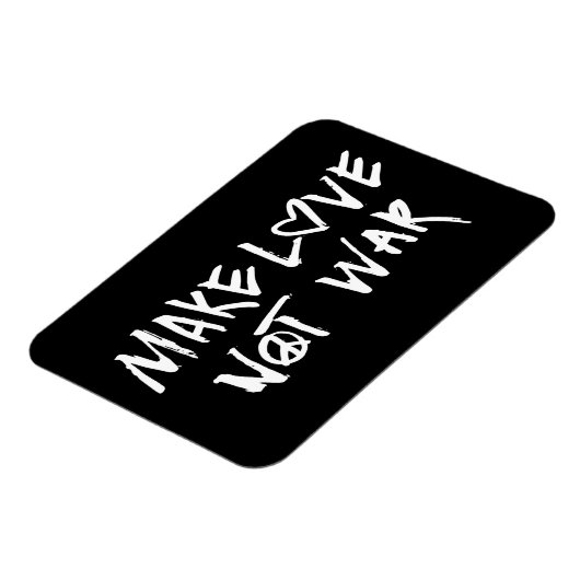 Maak van liefde geen oorlog magneet (Linkerzijde)