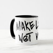 Maak van liefde geen oorlog mok (Voorkant links)