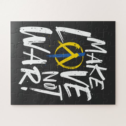 Maak van liefde geen oorlog Oekraïne Legpuzzel (Horizontaal)