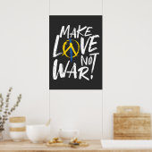 Maak van liefde geen oorlog Oekraïne Poster (Keuken)