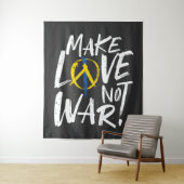 Maak van liefde geen oorlog Oekraïne Wandkleed (In situ)