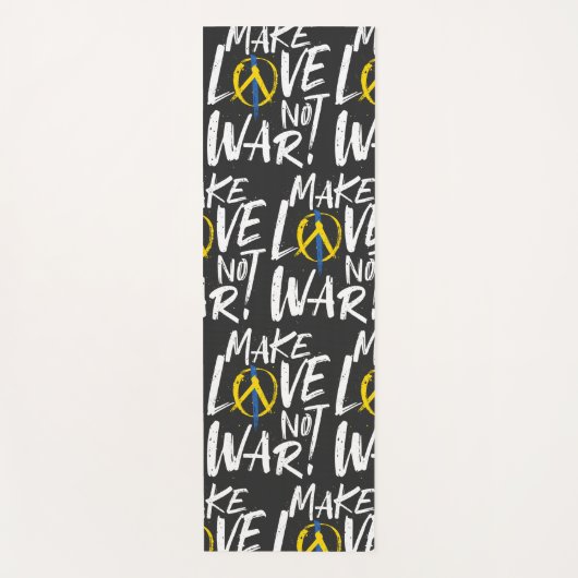 Maak van liefde geen oorlog Oekraïne Yogamat (Voorkant)