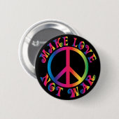 Maak van liefde geen oorlog ronde button 5,7 cm (Voorkant /achterkant)
