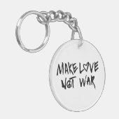 Maak van liefde geen oorlog sleutelhanger (Voorkant Links)
