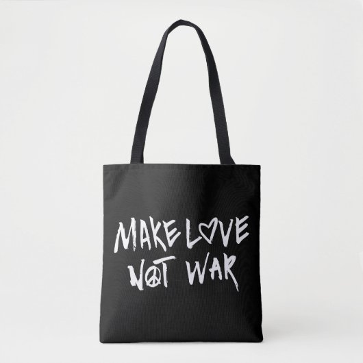 Maak van liefde geen oorlog tote bag (Voorkant)