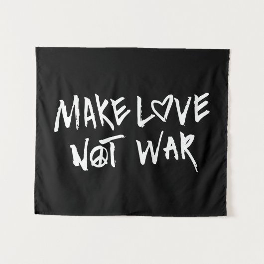 Maak van liefde geen oorlog wandkleed (Voorkant (horizontaal))
