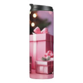 Maak van Mine een roze Kerst Thermal Tumbler Thermosbeker (Geroteerd rechts)