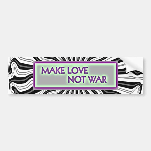 MAAK VAN NIET-WAR-Bumpersticker Bumpersticker (Voorkant)