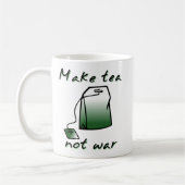 Maak van Tea not War Funny Mug Humor Koffiemok (Links)