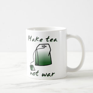 Maak van Tea not War Funny Mug Humor Koffiemok
