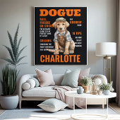 Maak van uw huisdier een voorpagina ster gepersona canvas afdruk