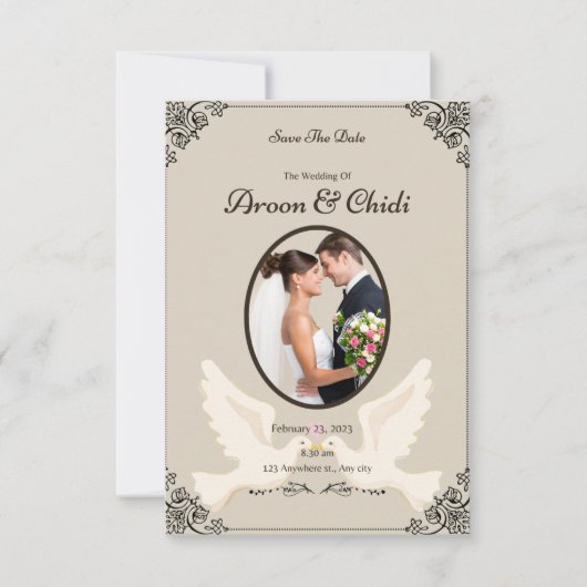 Maak van uw speciale dag een onvergetelijk geheuge kaart (Voorkant)