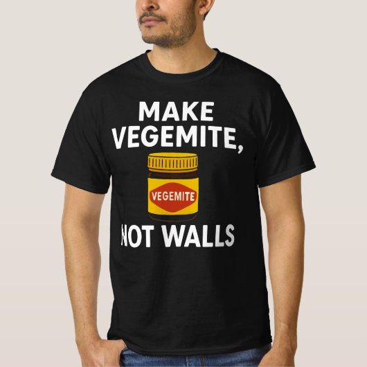 Maak van Vegemite geen oorlog, Australische eenhei T-shirt (Voorkant)