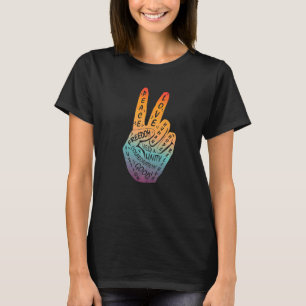 Maak van Vrede geen Oorlog Vrede Handtekening 5 T-shirt