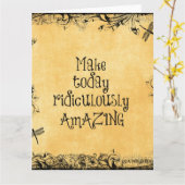 Maak vandaag belachelijk verbazingwekkend leven ci kaart (Gele Bloem)