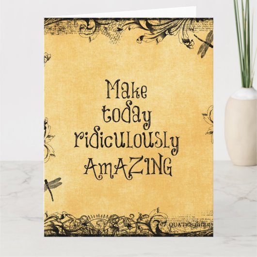 Maak vandaag belachelijk verbazingwekkend leven ci kaart (Voorkant)