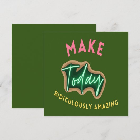 Maak vandaag belachelijk verbazingwekkend menu (Voorkant / Achterkant)