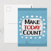 Maak vandaag Briefkaart tellen (Voorkant / Achterkant)