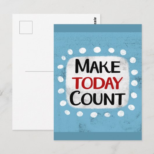 Maak vandaag Briefkaart tellen (Voorkant / Achterkant)