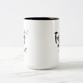 Maak vandaag de beste dag van elk citaat tweekleurige koffiemok (Center)