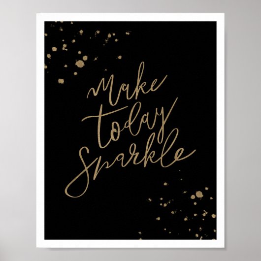 Maak vandaag de dag een compacte, moderne kalligra poster (Voorkant)