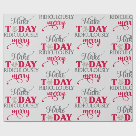 Maak vandaag een belachelijke Merry Cadeaupapier (Vlak)