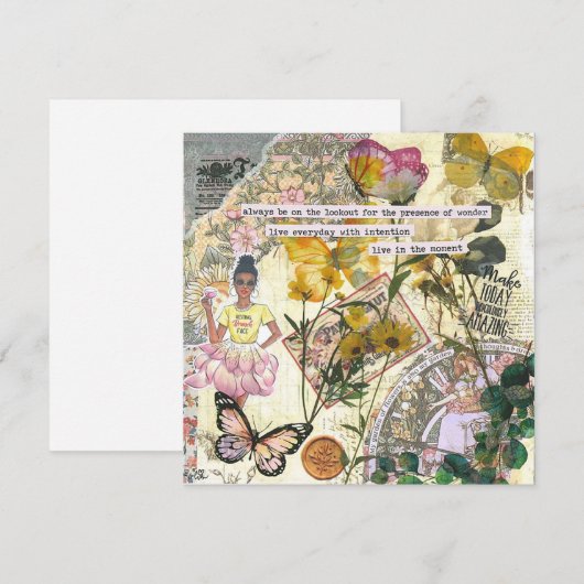 Maak vandaag een geweldig flat-Wenskaart (Voorkant / Achterkant)