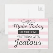 Maak vandaag een geweldige motivatie offerte briefkaart (Voorkant / Achterkant)