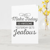 Maak vandaag een geweldige motivatie prijsopgave kaart (Gele Bloem)