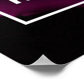 Maak vandaag een geweldige tekst - Paarse Roos fot Poster (Hoek)