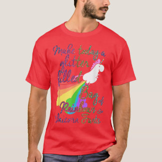 Maak vandaag een Glitter gevulde tas van regenboge T-shirt