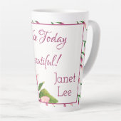 Maak vandaag een mooi persoonlijk design latte mok (Rechterhoek)