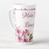 Maak vandaag een mooi persoonlijk design latte mok (Linkerhoek)