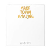 Maak vandaag een ongelofelijk persoonlijk Notitieb Notitieblok (Voorkant)