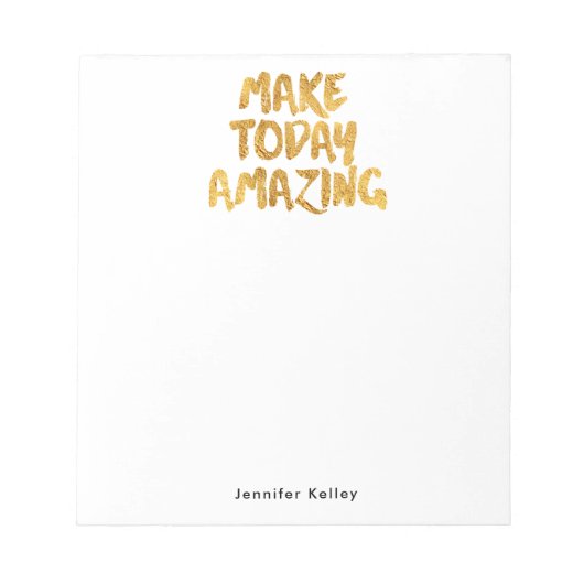 Maak vandaag een ongelofelijk persoonlijk Notitieb Notitieblok (Voorkant)