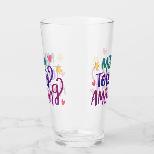 Maak vandaag een ongelofelijke Quote Drinkware Gla Glas (Links)