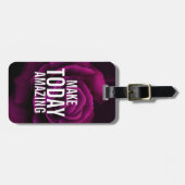 Maak vandaag een ongelooflijk Paars Roos Inspirere Bagagelabel (Voorkant horizontaal)