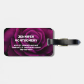 Maak vandaag een ongelooflijk Paars Roos Inspirere Bagagelabel (Achterkant horizontaal)